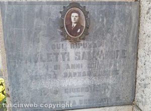 Montefiascone - La lapide di Salvatore Paoletti