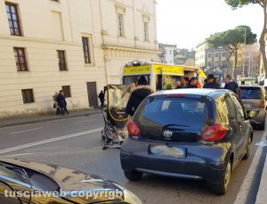 L'incidente in via Fratelli Rosselli
