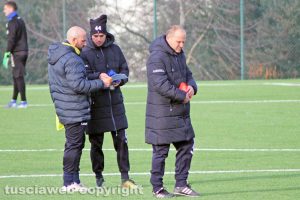 Sport - Calcio - Viterbese - Antonio Calabro e parte dello staff