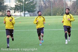 Sport - Calcio - Viterbese - Da sinistra: De Giorgi, Bensaja e Palermo