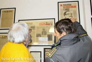 Viterbo - Il colonnello Andrea Pecorari nella redazione di Tusciaweb