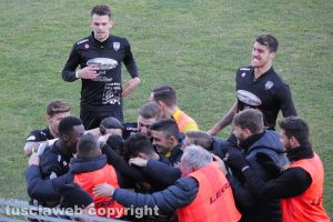Sport - Calcio - Viterbese - L'esultanza dei gialloblù