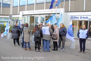 Viterbo - La manifestazione dei sindacati autonomi