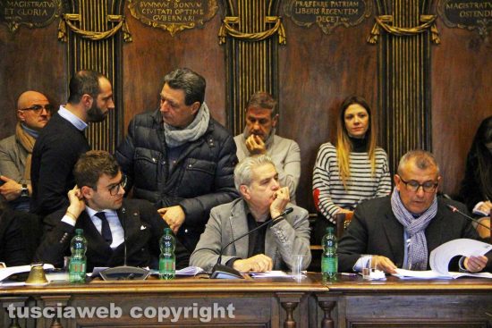 Viterbo - Consiglio comunale - I banchi della giunta