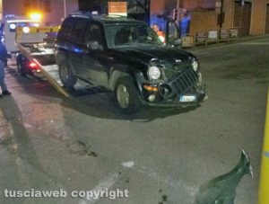 Viterbo - incidente all'incrocio di via Sabotino
