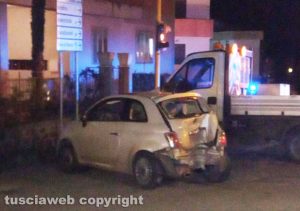 Viterbo - incidente all'incrocio di via Sabotino