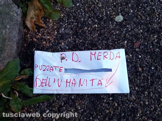 Montefiascone - Le lettere anonime con insulti indirizzate al Pd e alla sinistra 
