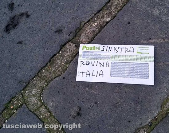 Montefiascone - Le lettere anonime con insulti indirizzate al Pd e alla sinistra 