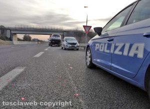 La polizia sull'incidente