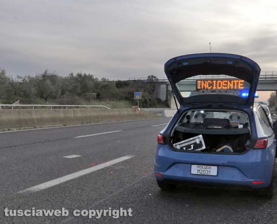 La polizia sull'incidente