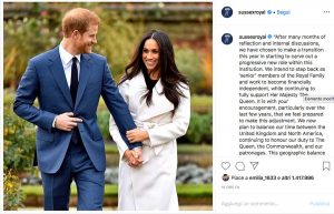 Londra - Harry e Meghan annunciano su Instgram il "divorzio" dalla casa reale