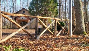 Vetralla - La nuova staccionata alla Madonna della Folgore