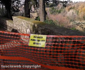 Rifacimento del marciapiede in via Belluno a Viterbo