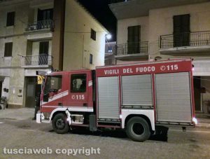 Montefiascone - Fuga di gas - L'intervento dei vigili del fuoco