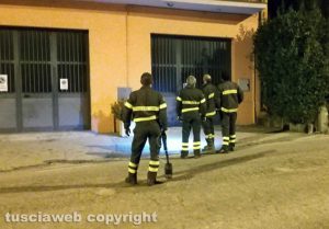 Montefiascone - Fuga di gas - L'intervento dei vigili del fuoco
