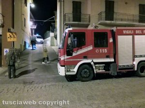 Montefiascone - Fuga di gas - L'intervento dei vigili del fuoco