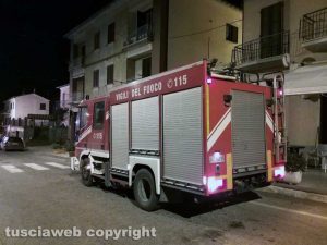 Montefiascone - Fuga di gas - L'intervento dei vigili del fuoco