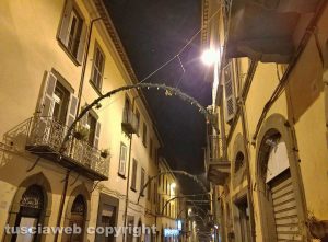 Montefiascone - Le luminarie di Natale la sera del 31 gennaio