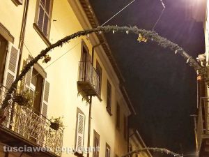 Montefiascone - Le luminarie di Natale la sera del 31 gennaio