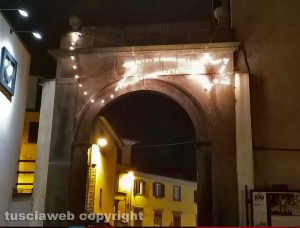 Montefiascone - Le luminarie di Natale la sera del 31 gennaio