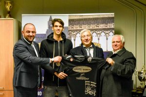 Sport - Calcio - Viterbese - Stefano Negro con la dirigenza
