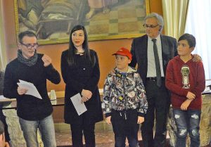 La premiazione del concorso "La léngua vitorbese" nel 2019