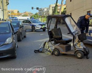 L'incidente in via Fratelli Rosselli