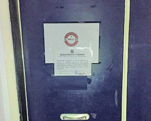 Viale Trento - i sigilli della questura al circolo "El tipico"