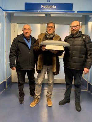 Consegnato a Pediatria l’apparecchio acquistato con i fondi raccolti della Befana Tricolore