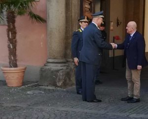 Viterbo - Guardia di finanza - La visita del comandante regionale Rosario Lorusso