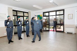 Viterbo - Guardia di finanza - La visita del comandante regionale Rosario Lorusso