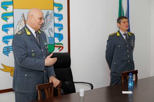 Viterbo - Guardia di finanza - La visita del comandante regionale Rosario Lorusso