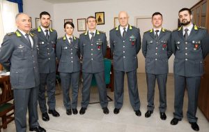 Viterbo - Guardia di finanza - La visita del comandante regionale Rosario Lorusso
