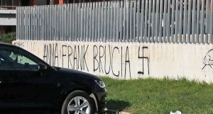 Pomezia - Scritte antisemite vicino alle scuole