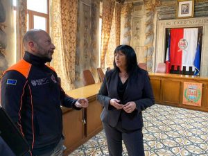 Orte - Carmelo Tulumello e l'assessora Mariastella Fuselli
