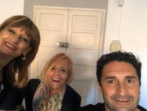 Silvia Somigli con il suo staff al lavoro 