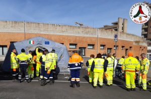 Viterbo - La tenda montata a Belcolle
