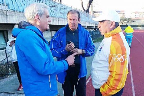 Sport - Atletica leggera - Misuraca e Burratti col sindaco Arena