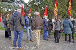 Viterbo - Il volantinaggio della Flai Cgil