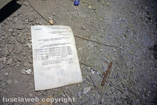 Ronciglione - I documenti abbandonati della Chemical city