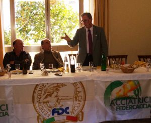  Il presidente nazionale di Federcaccia Buconi al pranzo di fine stagione