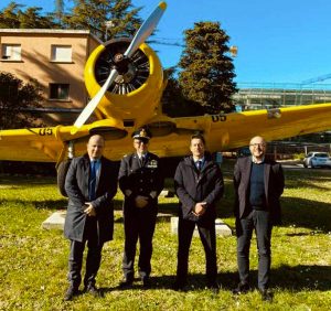 Viterbo - Delegazione di Fratelli d'Italia in visita al comando Aves e alla scuola marescialli aeronautica militare