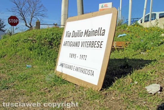Viterbo - L'azione dell'Anpi in ricordo di Duilio Mainella