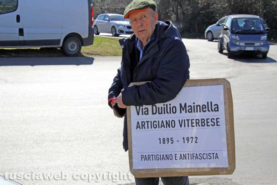 Viterbo - L'azione dell'Anpi in ricordo di Duilio Mainella