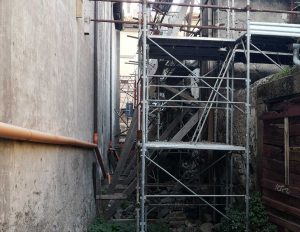 Viterbo - Lavori tra via Cardinal La Fontaine e via del Gonfalone