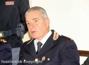 Il dirigente della sezione Anticrimine della polizia di Viterbo Paolo Volta