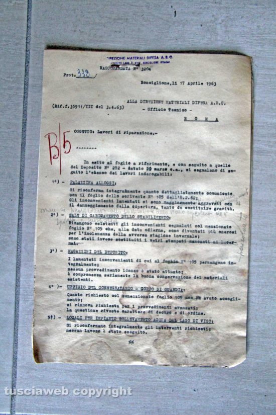 Ronciglione - Chemical city - Il documento del 1963