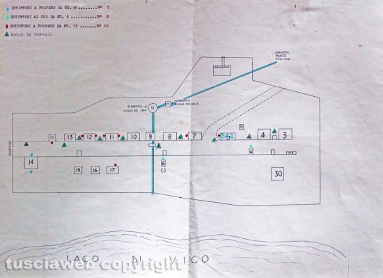Ronciglione - Chemical city - La mappa della Chemical city