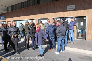 Viterbo - Mercato del sabato - Il sit-in degli ambulanti