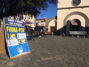 Vetralla - Fratelli d’Italia in piazza per il referendum